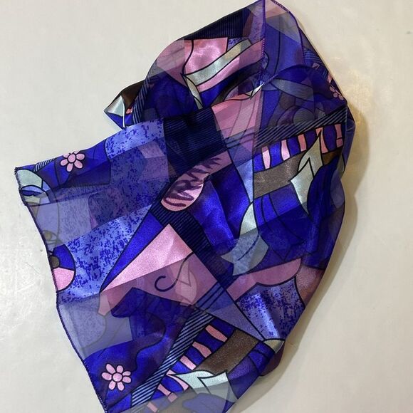 Vintage Retro Picasso Scarf 🧣Size 60”X14” - Picture 5 of 8